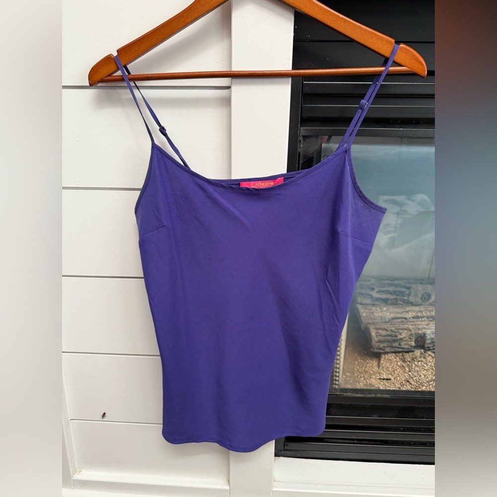 Catherines Deep Purple Women's size 8  spaghetti strap tank light weight